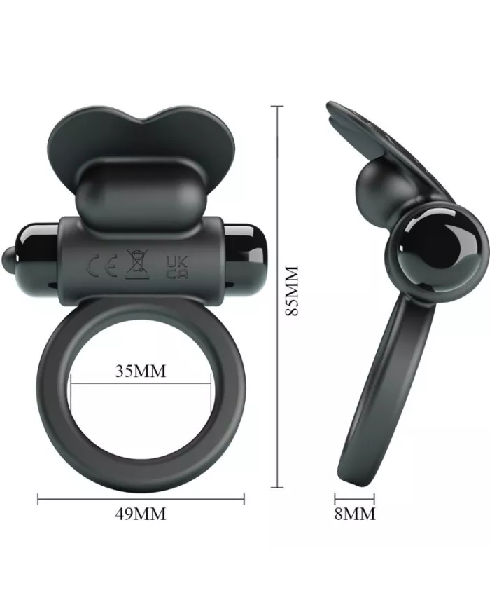 PRETTY LOVE - BAGUE VIBRANTE DEBONAIRE LAPIN 10 VIBRATIONS NOIRE PRETTY LOVE - BAGUE VIBRANTE DEBONAIRE LAPIN 10 VIBRATIONS NOIRE