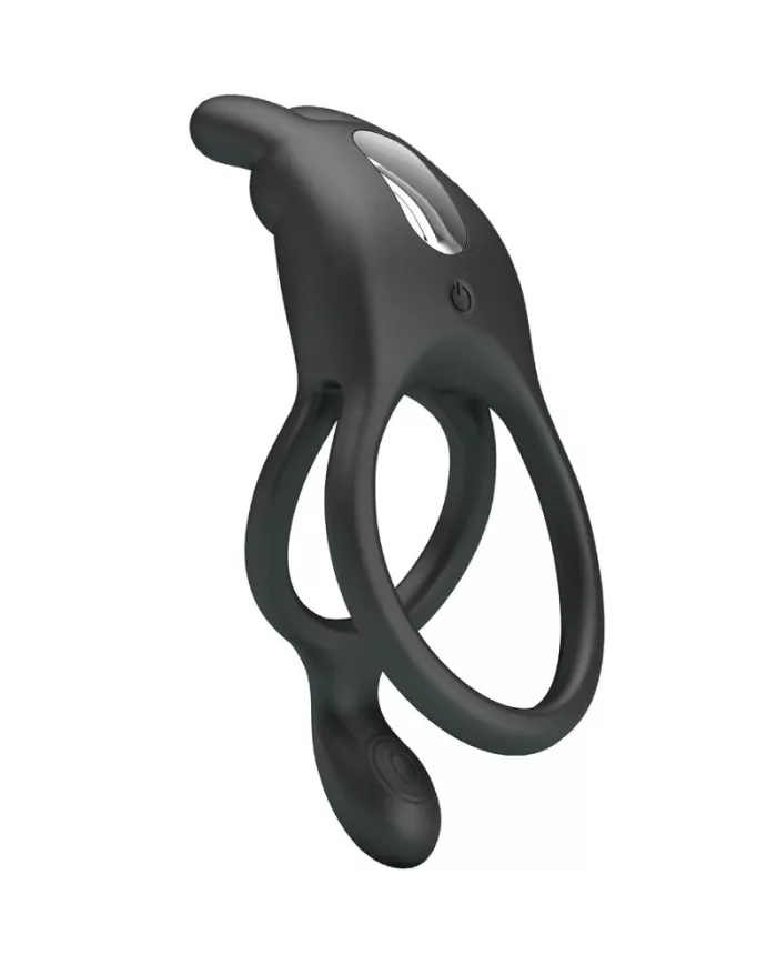 PRETTY LOVE - SETH DOUBLE ANNEAU VIBRANT LAPIN 7 VIBRATIONS NOIR PRETTY LOVE - SETH DOUBLE ANNEAU VIBRANT LAPIN 7 VIBRATIONS NOIR