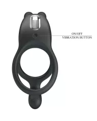 PRETTY LOVE - SETH DOUBLE ANNEAU VIBRANT LAPIN 7 VIBRATIONS NOIR PRETTY LOVE - SETH DOUBLE ANNEAU VIBRANT LAPIN 7 VIBRATIONS NOIR