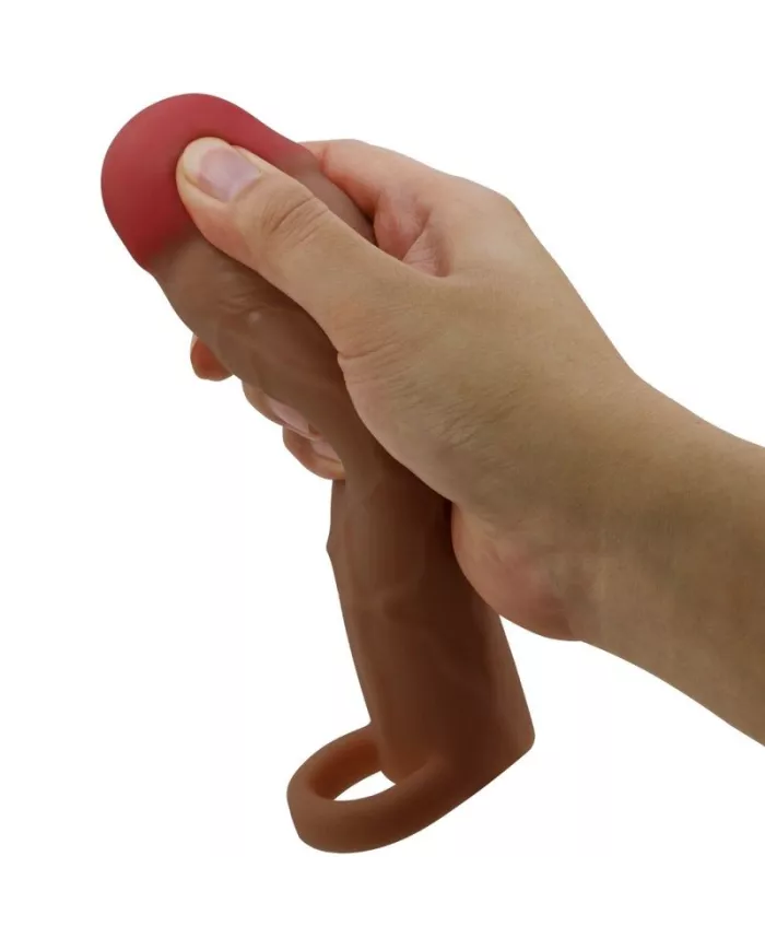 PRETTY LOVE - MANCHON DE PÉNIS HANI AVEC EXTENSION DE 5 CM MULÂTRE PRETTY LOVE - MANCHON DE PÉNIS HANI AVEC EXTENSION DE 5 CM MULÂTRE