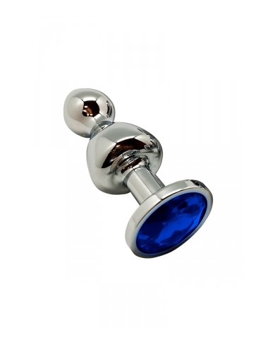Plug bijou Lollypop bleu S - Wooomy
