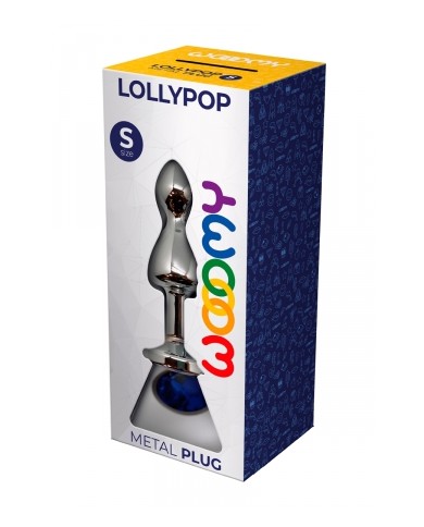 Plug bijou Lollypop bleu S - Wooomy
