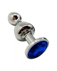Plug bijou Lollypop bleu L - Wooomy