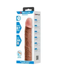 PRETTY LOVE - STEVENSON MANCHON DE PÉNIS AVEC EXTENSION DE 7,6 CM MULÂTRE PRETTY LOVE - STEVENSON MANCHON DE PÉNIS AVEC EXTENSION DE 7,6 CM MULÂTRE
