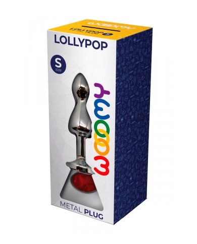 Plug bijou Lollypop rouge S - Wooomy