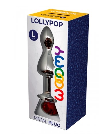 Plug bijou Lollypop rouge L - Wooomy