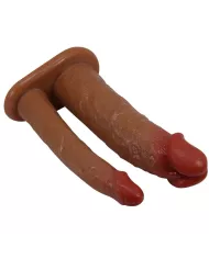 PRETTY LOVE - MANCHON DOUBLE PÉNIS YAIRON AVEC EXTENSION DE 4 CM MULÂTRE PRETTY LOVE - MANCHON DOUBLE PÉNIS YAIRON AVEC EXTENSION DE 4 CM MULÂTRE
