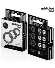 ADDICTED TOYS - LOT DE ANNEAUX EN SILICONE MODÈLE 1