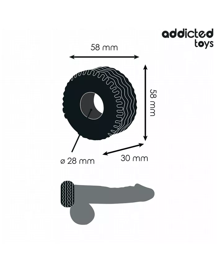 ADDICTED TOYS - ANNEAU PÉNITENSIF EXTRA ÉPAIS