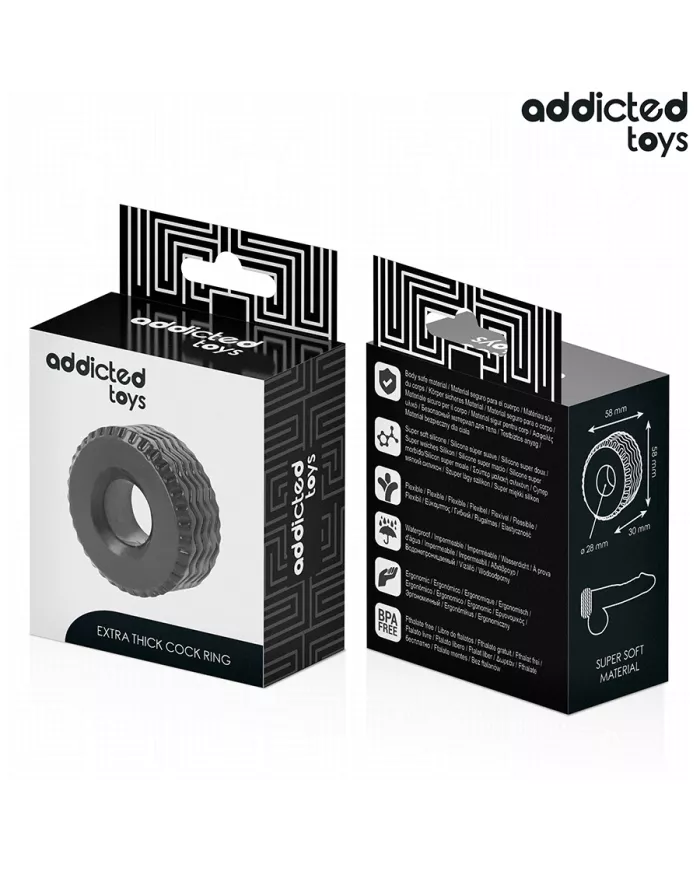 ADDICTED TOYS - ANNEAU PÉNITENSIF EXTRA ÉPAIS