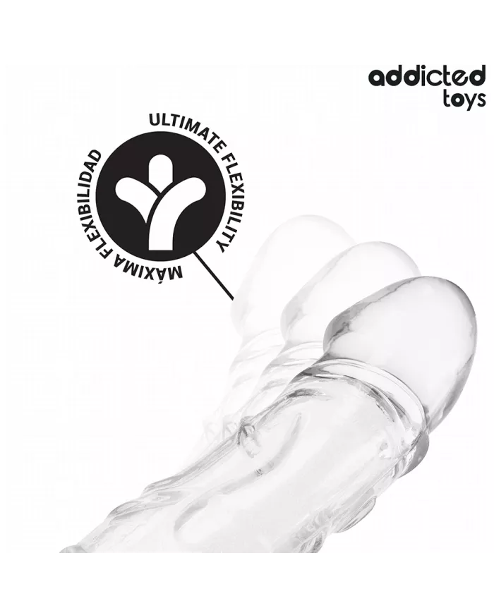 ADDICTED TOYS - EXTENSION DE PÉNIS TRANSPARENTE 27 CM ADDICTED TOYS - EXTENSION DE PÉNIS TRANSPARENTE 27 CM