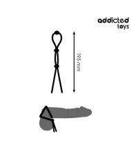 ADDICTED TOYS - CORDE EN SILICONE POUR LE PÉNIS À TRIPLE BOUCLE