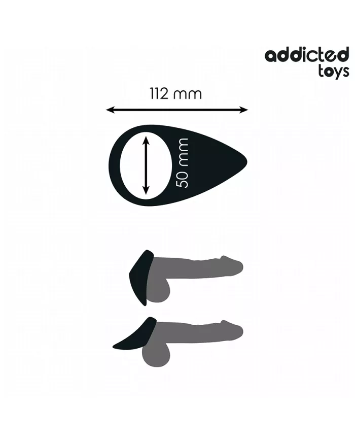 ADDICTED TOYS - ANNEAU PÉNIS EN FORME DE LARME ADDICTED TOYS - ANNEAU PÉNIS EN FORME DE LARME