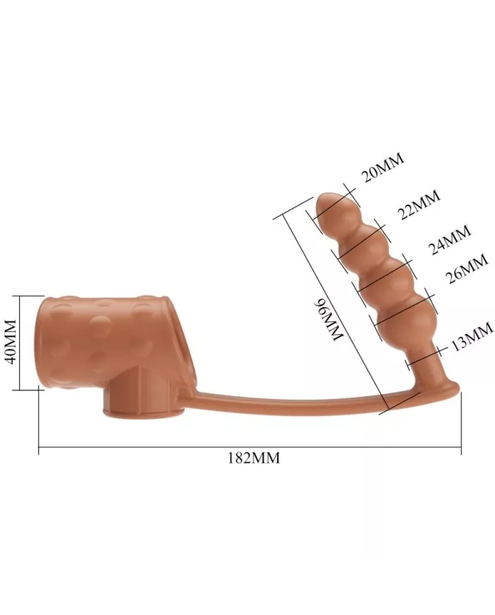 PRETTY LOVE - MANCHON PÉNIS AVEC PLUG ANAL NATUREL PRETTY LOVE - MANCHON PÉNIS AVEC PLUG ANAL NATUREL