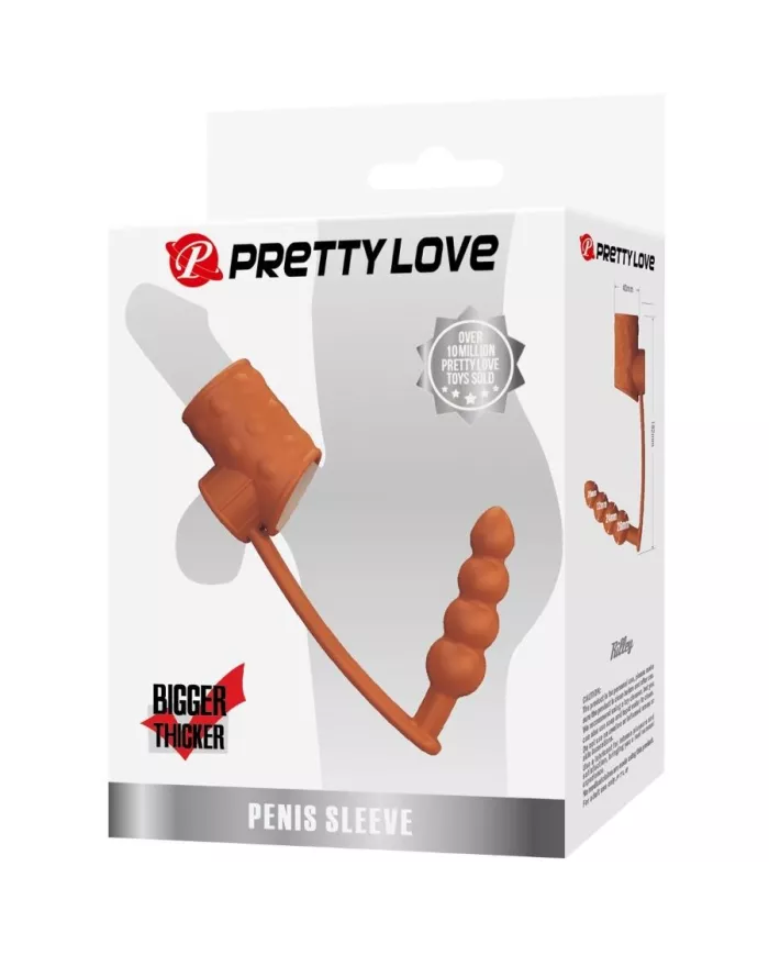 PRETTY LOVE - MANCHON PÉNIS AVEC PLUG ANAL NATUREL PRETTY LOVE - MANCHON PÉNIS AVEC PLUG ANAL NATUREL