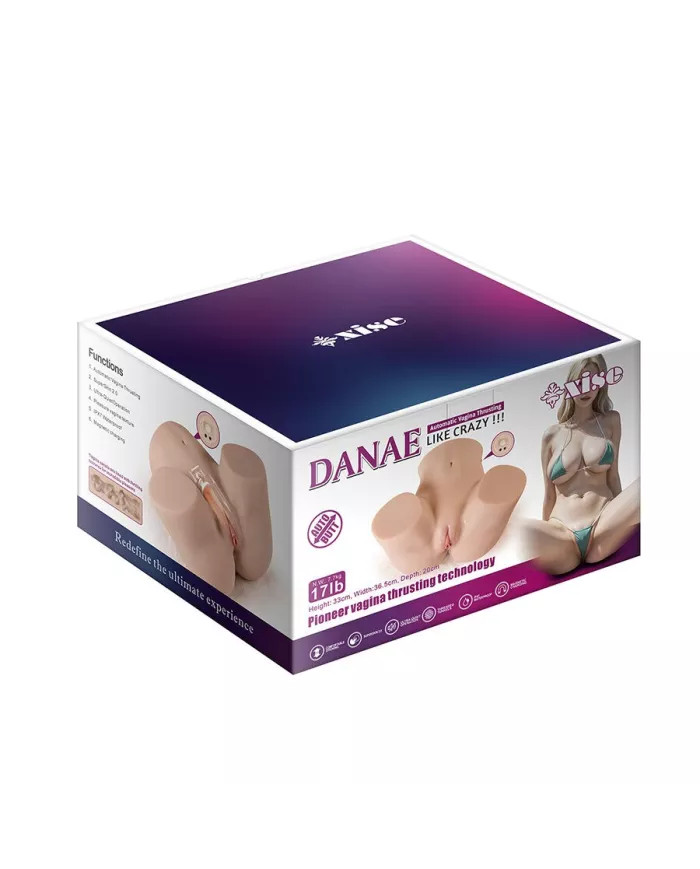 XISE - DANAE - Masturbateur vaginal réaliste avec vibrations multi-positions
