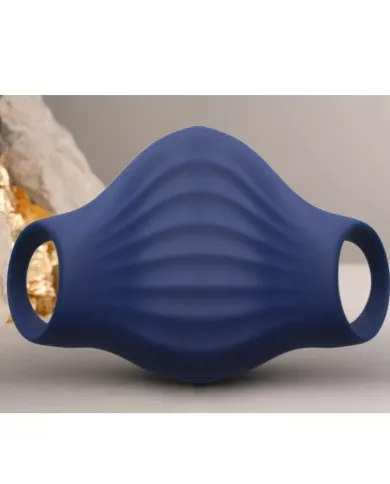 ROCKS-OFF - MASTURBATEUR VIBRATEUR FLEXIBLE PALM BLUE