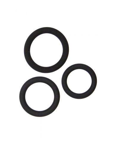 Set 3 cockrings silicone - Litolu