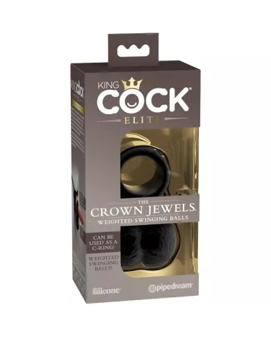 KING COCK - LES BIJOUX DE LA COURONNE BOULES PÉTILLANTES EN SILICONE