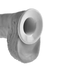 KING COCK - STRAP-ON AVEC GODE CREUX 28 CM ET SANGLES COULEUR CHAINE KING COCK - STRAP-ON AVEC GODE CREUX 28 CM ET SANGLES COULEUR CHAINE