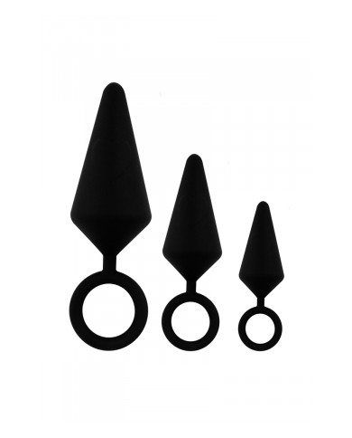kit d'entrainement anal 3 plugs silicone - Litolu