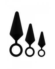kit d'entrainement anal 3 plugs silicone - Litolu