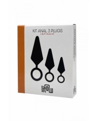 kit d'entrainement anal 3 plugs silicone - Litolu