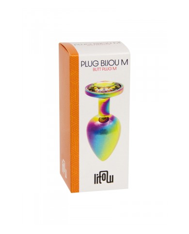 Plug bijou arc-en-ciel M - Litolu
