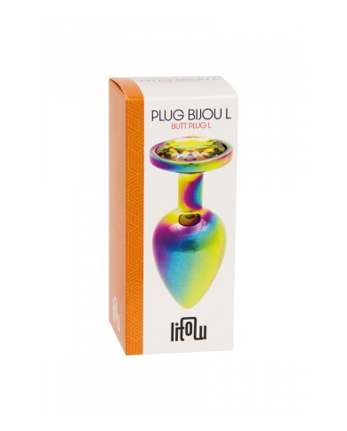 Plug bijou arc-en-ciel L - Litolu