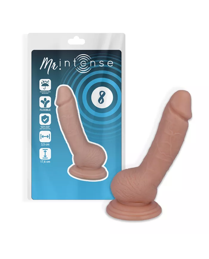 MR INTENSE - 8 PÉNIS RÉALISTE 17.6 CM -O- 3.5 CM MR INTENSE - 8 PÉNIS RÉALISTE 17.6 CM -O- 3.5 CM