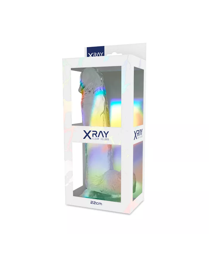 X RAY - BITE TRANSPARENTE AVEC BOULES 22 CM -O- 4.6 CM X RAY - BITE TRANSPARENTE AVEC BOULES 22 CM -O- 4.6 CM