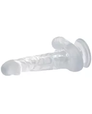 BAILE - GODE RÉALISTE AVEC VENTOUSE ET TESTICULES 16.7 CM TRANSPARENT BAILE - GODE RÉALISTE AVEC VENTOUSE ET TESTICULES 16.7 CM TRANSPARENT