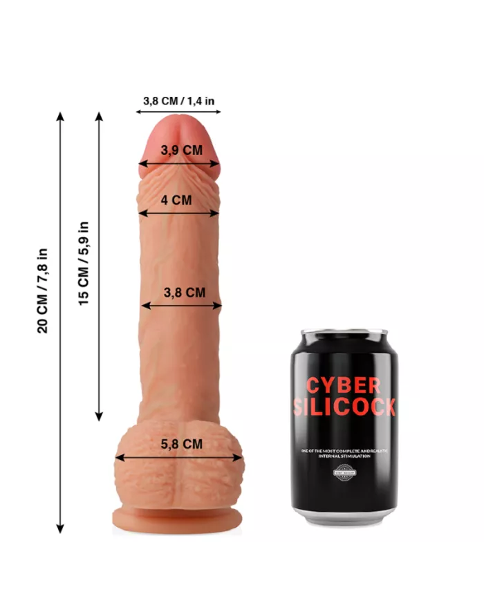 CYBER SILICOCK - FREEMAN SILICONE LIQUIDE SOUPLE ULTRA RÉALISTE 20 CM -O- 3.8 CM CYBER SILICOCK - FREEMAN SILICONE LIQUIDE SOUPLE ULTRA RÉALISTE 20 CM -O- 3.8 CM