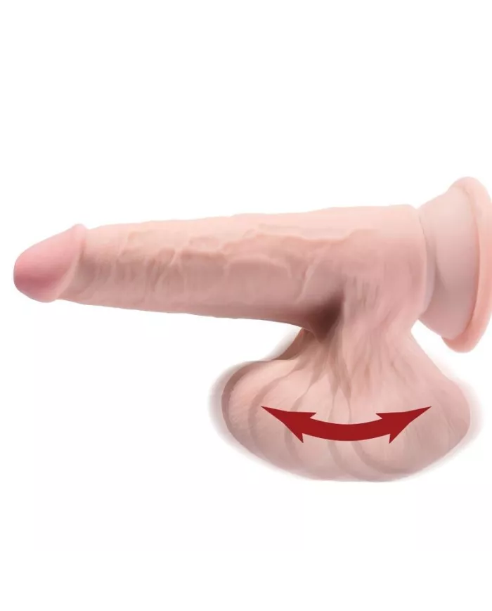 KING COCK - BALLES GODE 3D PLUS 24.5 CM PEAU CLAIRE