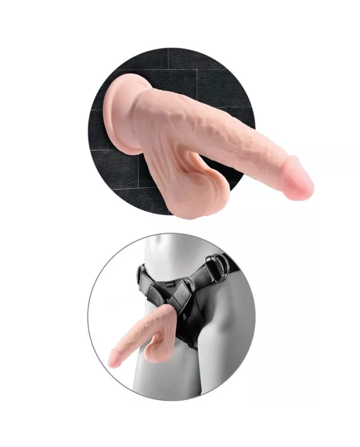 KING COCK - BALLES GODE 3D PLUS 24.5 CM PEAU CLAIRE