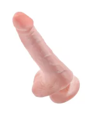 KING COCK - PÉNIS RÉALISTE AVEC BOULES 13.5 CM LÉGÈRES