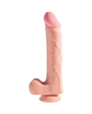 KING COCK - PÉNIS RÉALISTE AVEC BOULES 3D 24.8 CM LÉGER