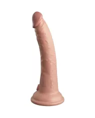 KING COCK - ELITE VIBRATEUR GODE RÉALISTE & TÉLÉCOMMANDE EN SILICONE 17.8 CM