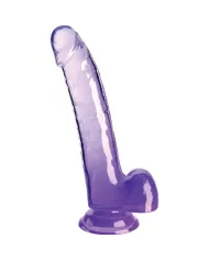 KING COCK - CLEAR GODE AVEC TESTICULES 20.3 CM VIOLET KING COCK - CLEAR GODE AVEC TESTICULES 20.3 CM VIOLET