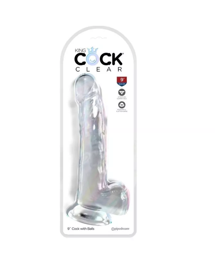 KING COCK - CLEAR GODE AVEC TESTICULES 20.3 CM TRANSPARENT KING COCK - CLEAR GODE AVEC TESTICULES 20.3 CM TRANSPARENT