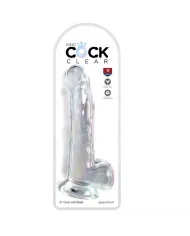 KING COCK - CLEAR GODE AVEC TESTICULES 20.3 CM TRANSPARENT KING COCK - CLEAR GODE AVEC TESTICULES 20.3 CM TRANSPARENT