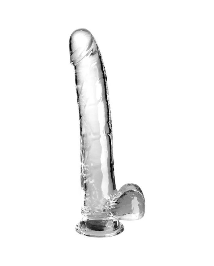 KING COCK - CLEAR GODE AVEC TESTICULES 24.8 CM TRANSPARENT KING COCK - CLEAR GODE AVEC TESTICULES 24.8 CM TRANSPARENT