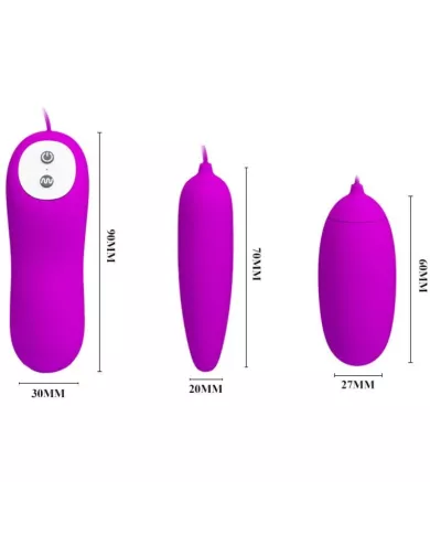 PRETTY LOVE - IRMA DOUBLE OEUF VIBRANT