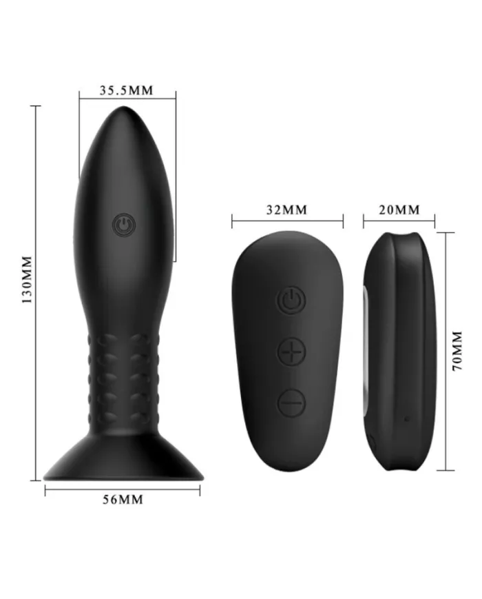 MR PLAY - PLUG AVEC TÉLÉCOMMANDE  BILLES TOURNANTES NOIRES MR PLAY - PLUG AVEC TÉLÉCOMMANDE  BILLES TOURNANTES NOIRES