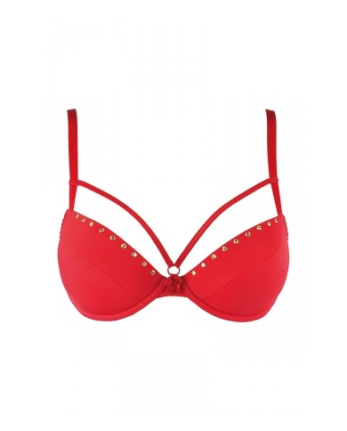 Soutien-gorge push-up rouge V-10351 - Axami