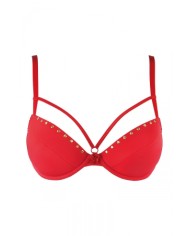 Soutien-gorge push-up rouge V-10351 - Axami