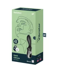 SATISFYER - APPLICATION VIBRATEUR ANAL HEAT CLIMAX NOIR