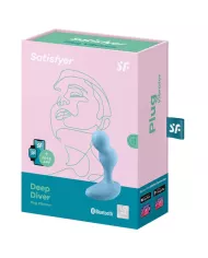 SATISFYER - APPLICATION DE PLUG VIBRANT DEEP DIVER BLEU