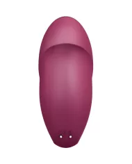 SATISFYER - TAP & CLIMAX 1 VIBRATEUR LAY-ON ROUGE