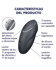 SATISFYER - TAP & CLIMAX 1 VIBRATEUR LAY-ON NOIR SATISFYER - TAP & CLIMAX 1 VIBRATEUR LAY-ON NOIR